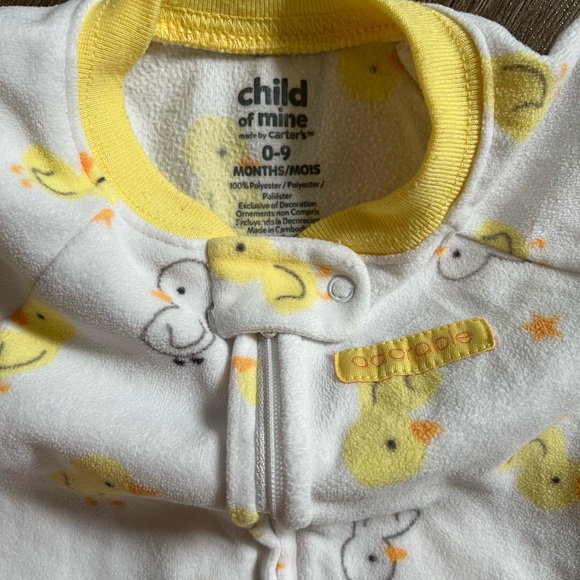 ADORABLE CARTER’S CHILD OF MINE DUCK FLEECE SLEEP SACK - Picture 3 of 5